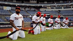 Yankees, Nationals kneel in Black Lives Matter salute; Fauci's toss