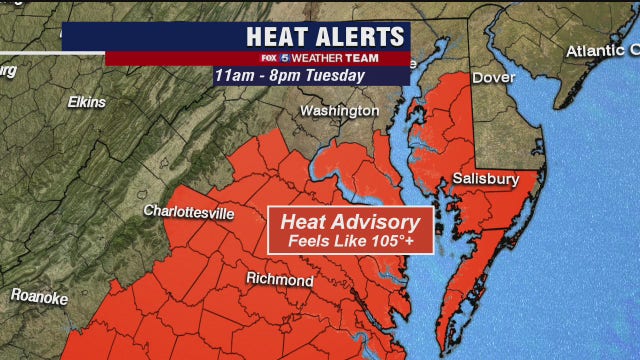 Heat, humidity continue Tuesday; storms threaten later in the evening