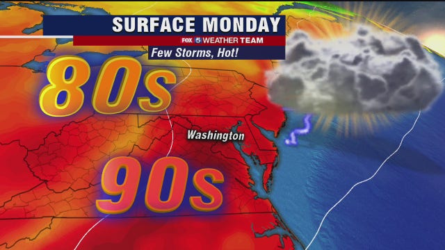 July heat and humidity continue Monday; potential storms later in the day