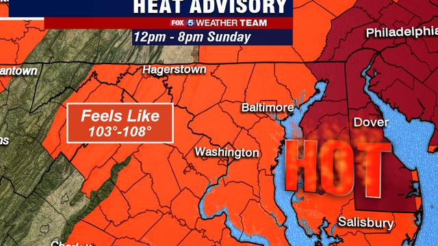 It'll feel as hot as 108 today with heat advisory in effect until 8 p.m.