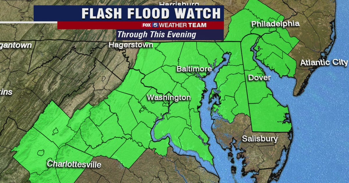 Storms return Thursday; Flash Flood Watch in place for much of DC ...