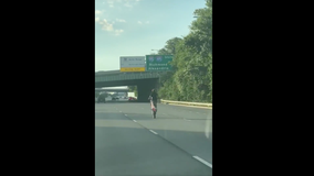 Dirt bike rider caught popping wheelies on Maryland highway