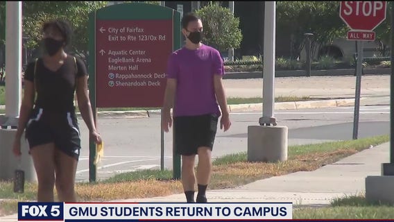 George Mason University students return to campus with new guidelines amid pandemic