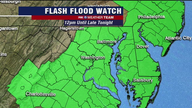 More storms Friday; Flash Flood Watch in place until late tonight