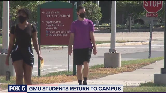 George Mason University students return to campus with new guidelines amid pandemic