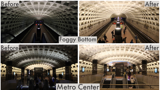 Pictures shed light on a world of difference at Metro stations