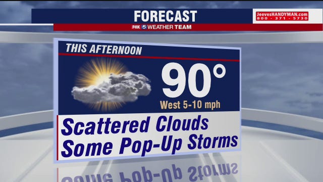 Hot, humid Monday; PM storms possible