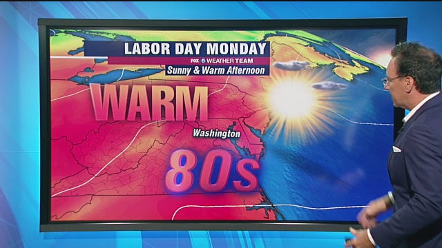 Warm, sunny and dry Labor Day across the DC region