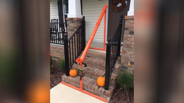 Virginia man’s Halloween social-distancing creation ‘goes viral’