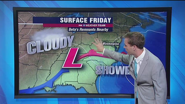 Clouds, showers Friday with highs in the 70s