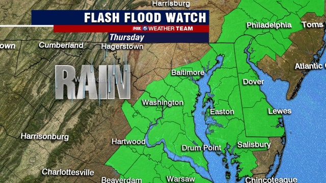 Rain, clouds Thursday with humid temperatures in the 80s
