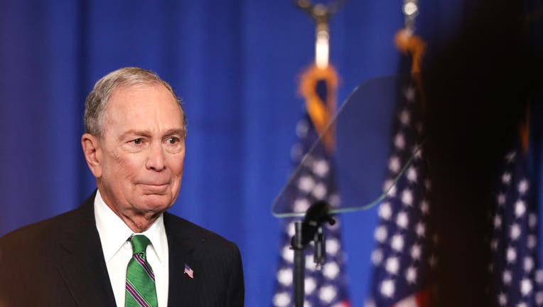 Former Democratic Presidential Candidate Mike Bloomberg Addresses His Staff And The Media, Upon Suspending His Presidential Bid