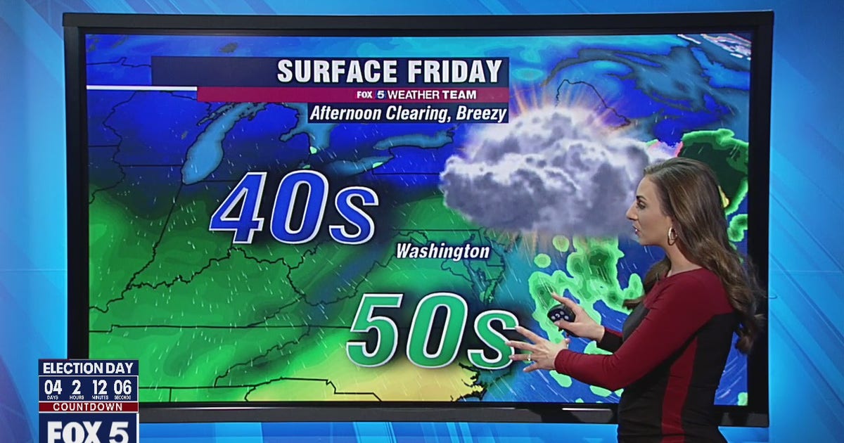 Cool and breezy Friday with highs in the 50s; chilly Halloween ahead ...