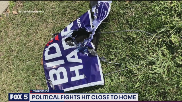 Campaign signs targeted by vandals ahead of presidential election