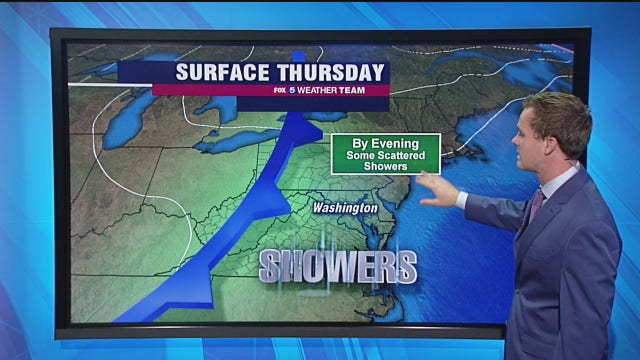 Sunny, dry morning Thursday; scattered evening showers likely