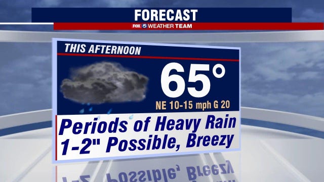 Heavy rain Thursday as remnants of Hurricane Zeta hit DC region