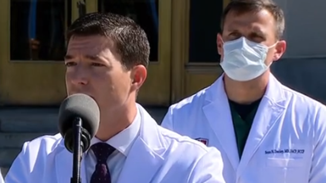 White House doctor says Trump doing 'very well' at hospital