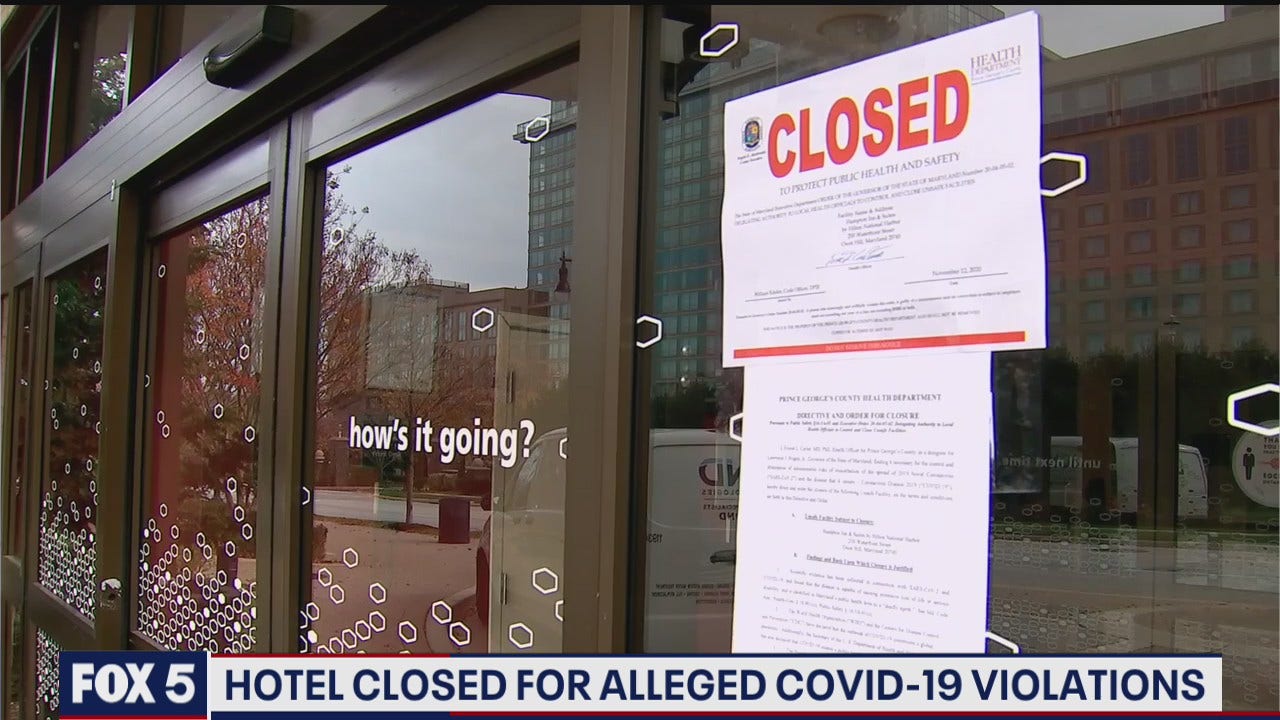 Hotel closed for alleged COVID-19 violations