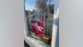 Rockville woman says someone smashed her window where 'Maryland for Trump' sign was displayed