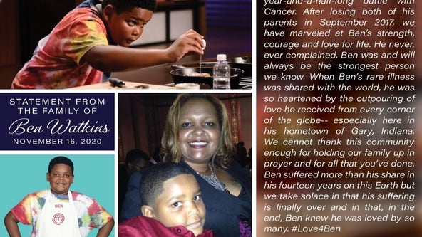 'MasterChef Junior' star and Gary-native Ben Watkins, dead at 14 