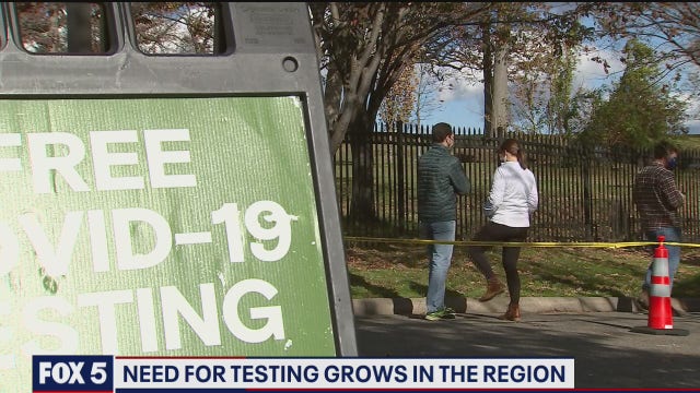 Need for COVID-19 testing grows in DC region as cases surge nationwide