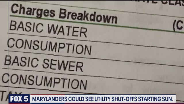 Maryland companies could begin shutting off utilities next week despite economic hardship