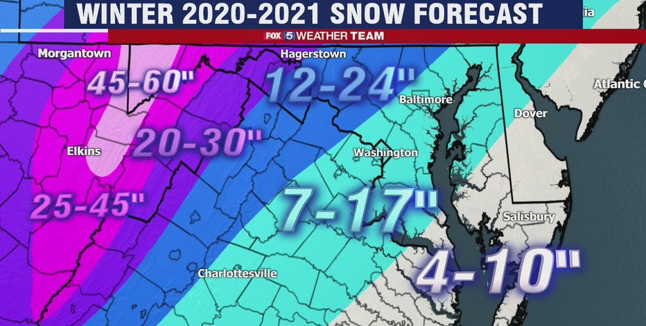 FOX 5 WINTER OUTLOOK 2021-2022: Cold At Times, But Major Snows