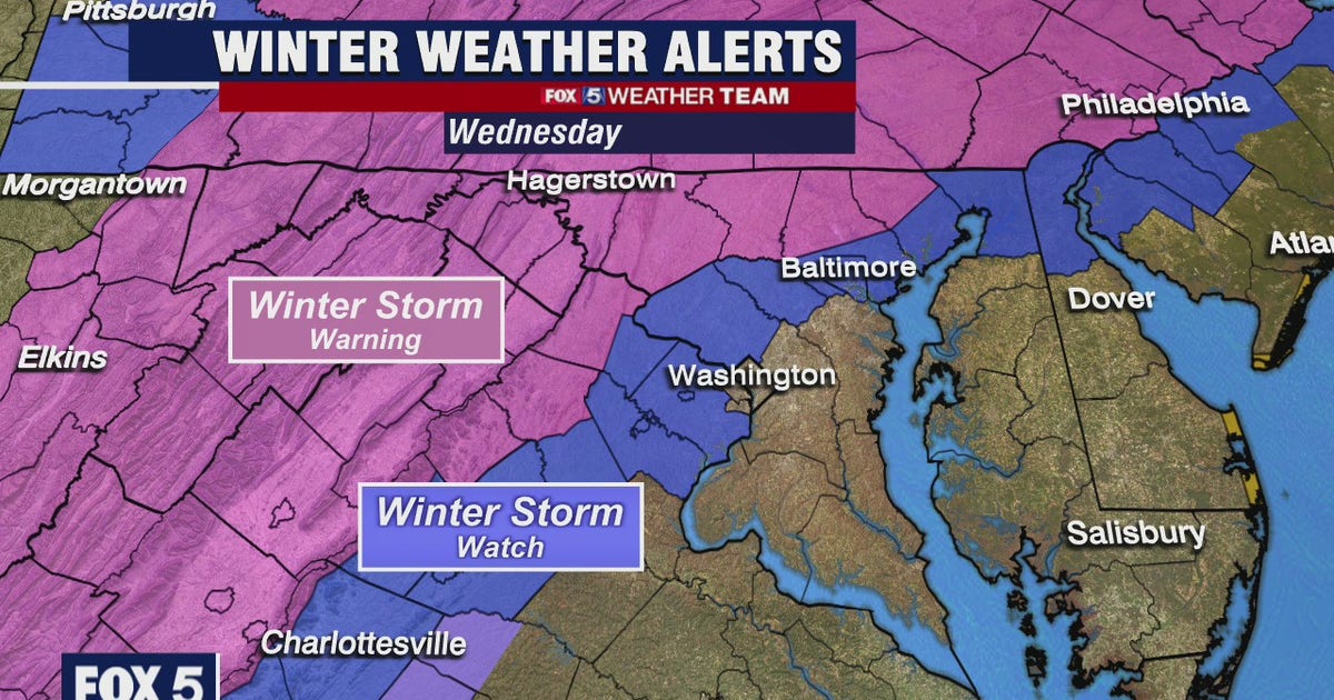 Winter Storm Warnings issued in parts of DC region ahead of first storm ...