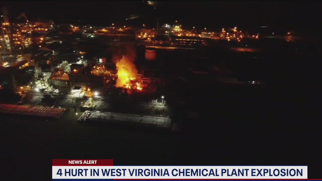 4 hurt in West Virginia chemical plant explosion