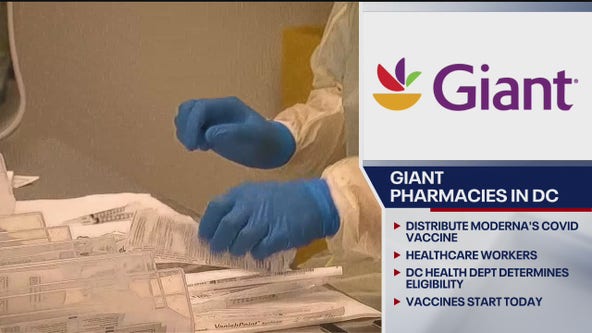 Moderna vaccine arrives at DC Giant stores