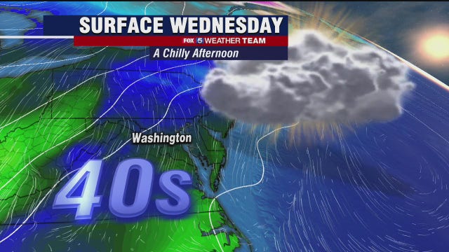 Chilly, cloudy Wednesday; scattered showers likely New Year’s Eve
