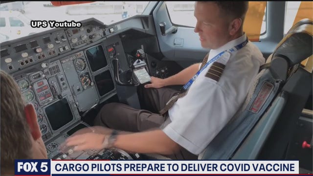 Cargo pilots preparing to deliver coronavirus vaccine