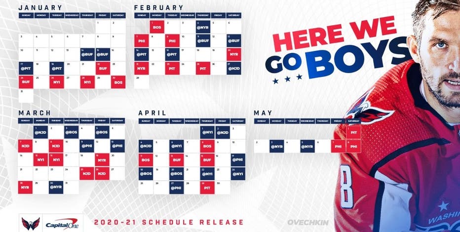 Washington Capitals announce 2020 21 regular season schedule