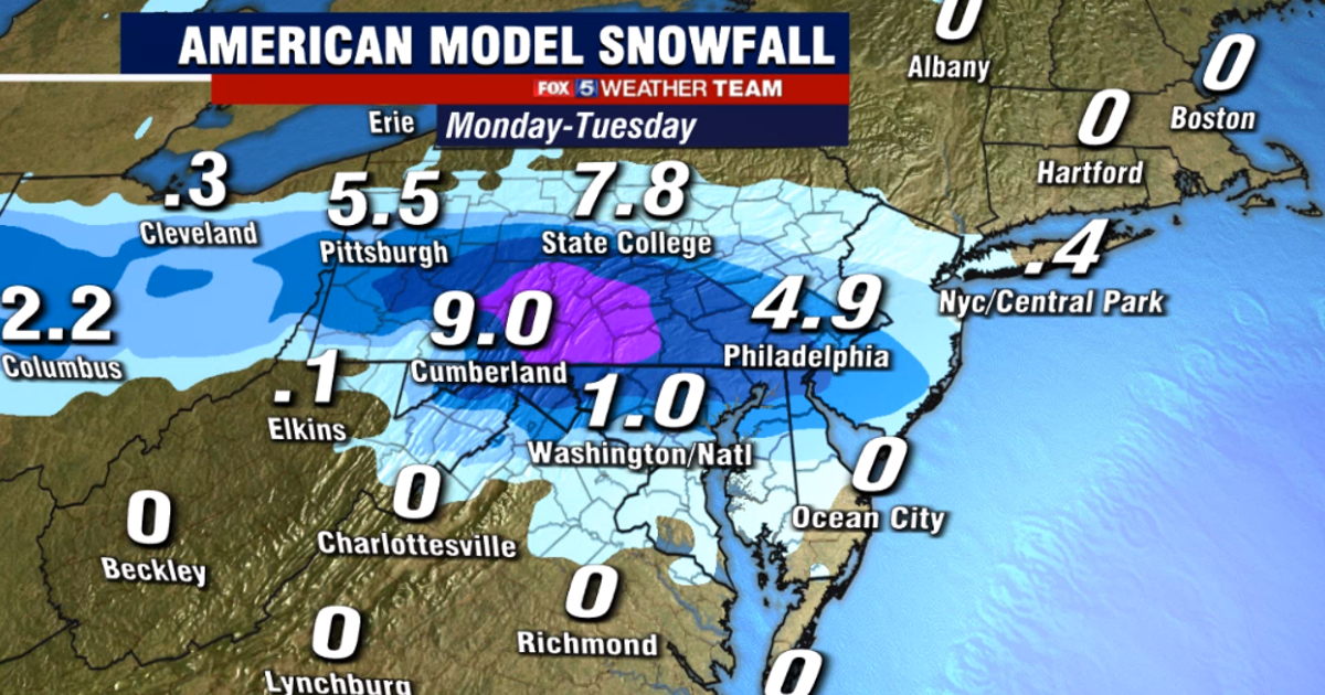 Winter storm may threaten D.C. region early next week | FOX 5 DC