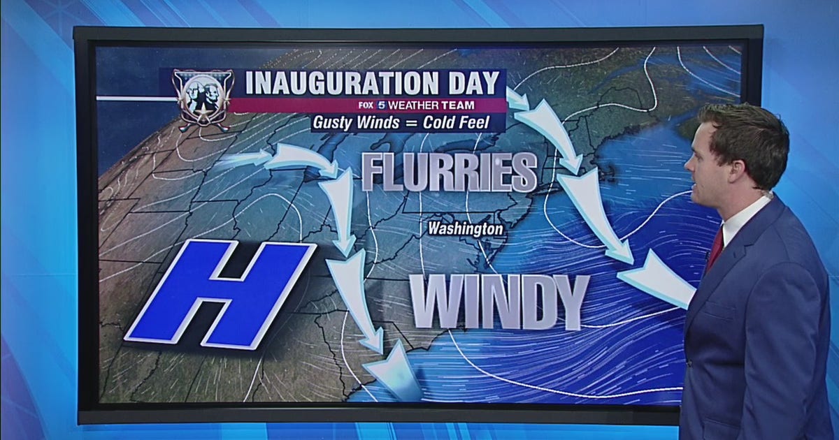 Cold, blustery inauguration day Wednesday with snow flurries and highs ...