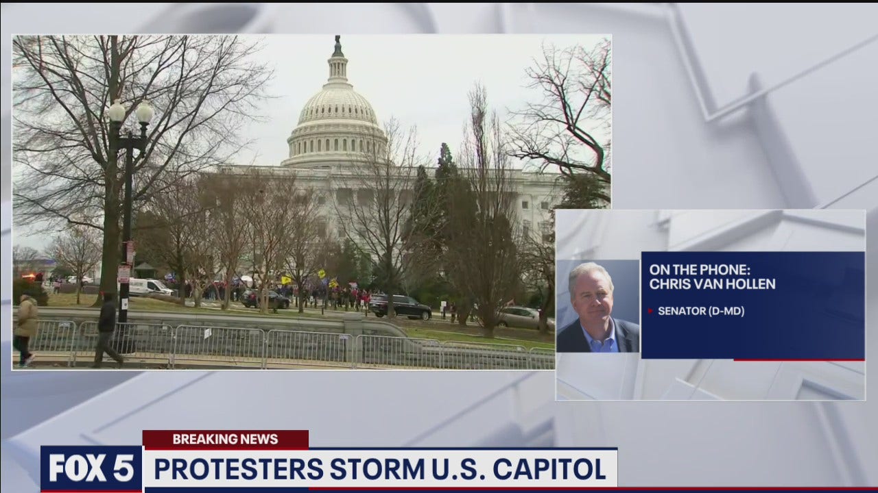 Maryland Senator Chris Van Hollen condemns Capitol chaos