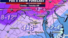 DC could get 6 inches of snow in first winter storm in years