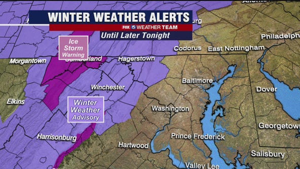Rain, freezing rain for New Year's Day across DC region