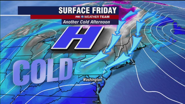Chilly, cloudy Friday; dry weekend with eyes on possible winter weather next week
