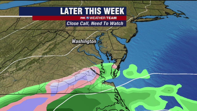 Chilly, dry Monday with highs in the 40s; eyes on possible late week winter storm system