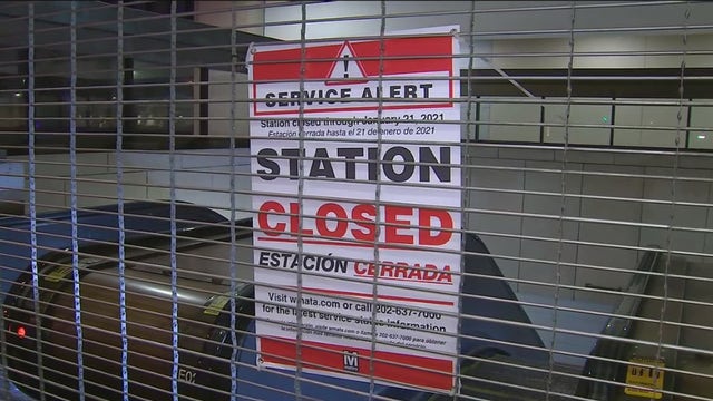 Metro closes more stations as DC security perimeter tightens ahead of inauguration