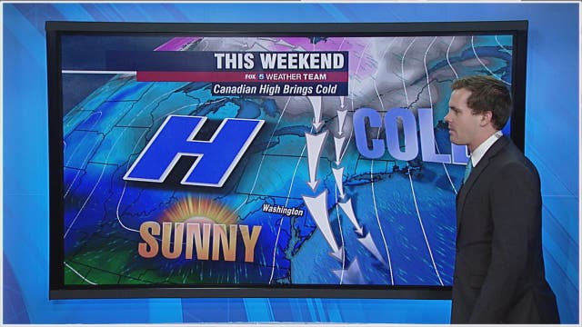Chilly Friday with highs in the 40s; dry but cold weekend