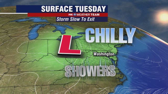 Patchy morning sleet and freezing rain Tuesday; chilly temperatures in the 40s