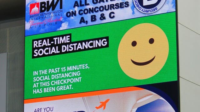 BWI Airport provides real-time social distancing info for passengers