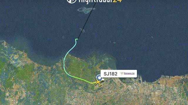 Boeing jet carrying 62 in Indonesia goes missing