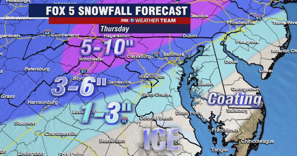 Wintry mess of snow, sleet and freezing rain hit DC region Thursday ...