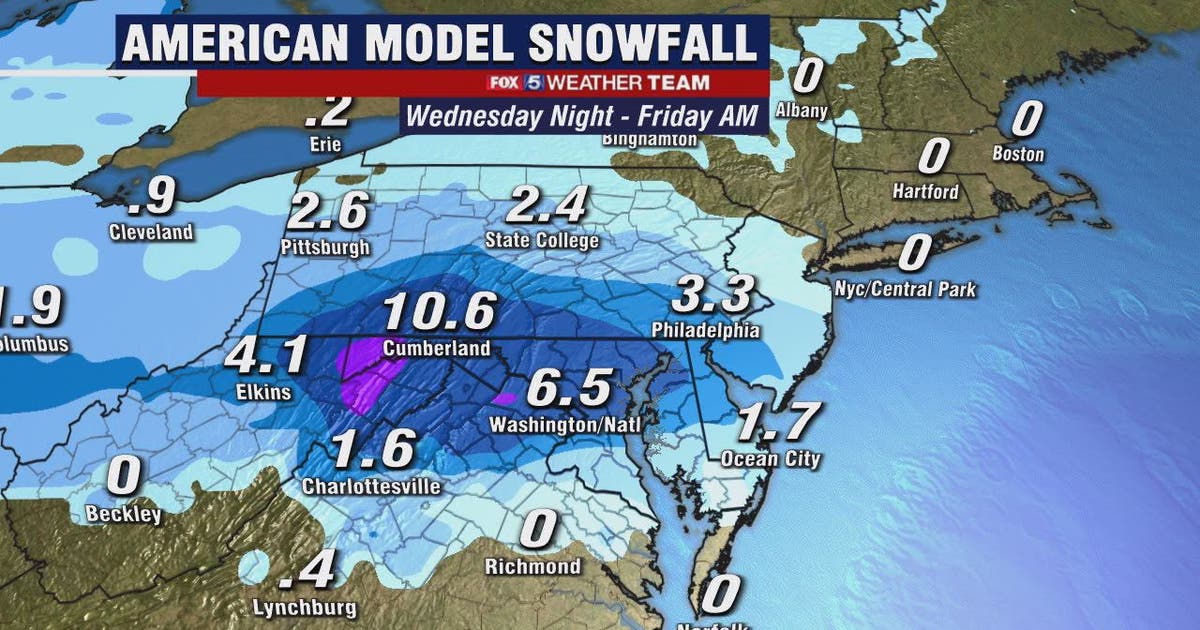 When will it snow? Two-pronged winter storm takes aim at DC region ...