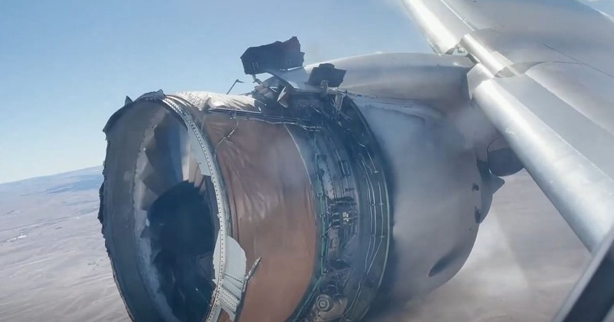 Passenger jet’s engine fails, catches fire, drops debris below | FOX 5 DC