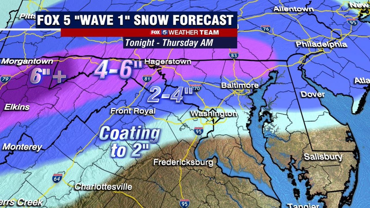 How much snow will we get and when will it start? Here’s the latest DC