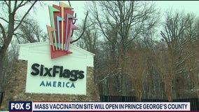 Mass vaccination site to open in Prince George's County at Six Flags America